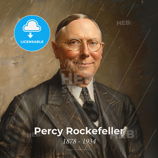 Percy Rockefeller, 1878 - 1934, American banker and financier - A Man In A Suit And Tie Print Template