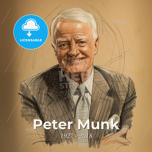 Peter Munk, 1927 - 2018, Canadian businessman and real estate developer - A Man In A Suit And Tie Print Template