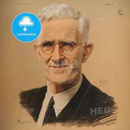 Philip Drinker, 1894 - 1972, American industrial hygienist and inventor - A Man Wearing Glasses And A Suit
