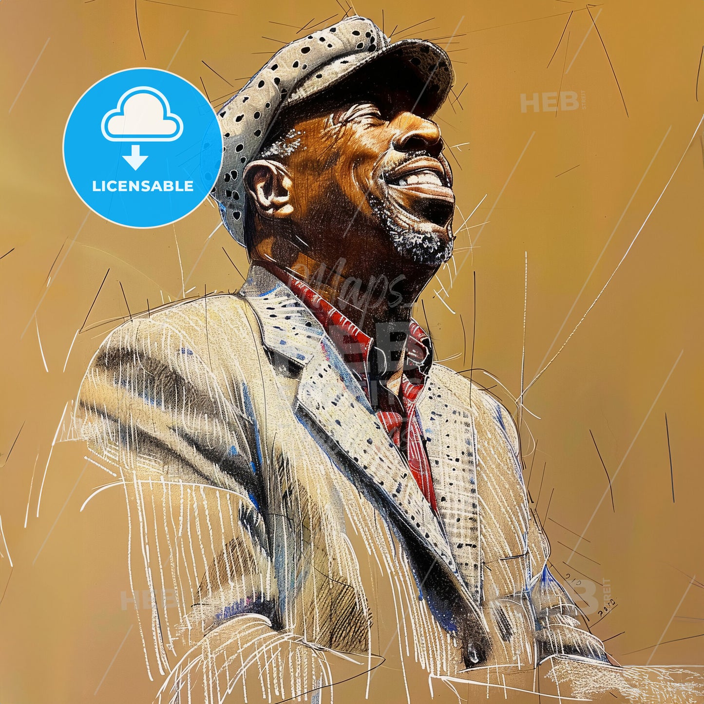 Pinetop Perkins, 1913 - 2011, American blues pianist - A Man In A Suit And Hat