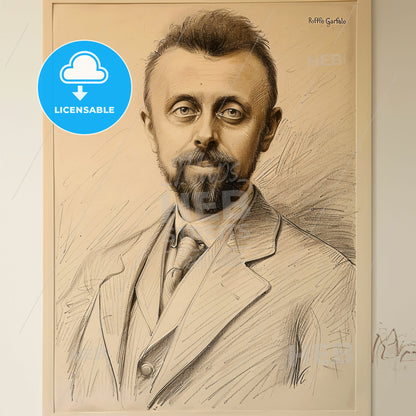 Raffaele Garofalo, 1851 - 1934, Italian criminologist - A Drawing Of A Man