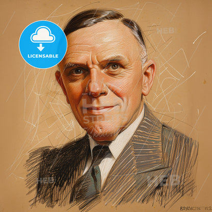 Ralph Waters, 1883 - 1979, American anesthesiologist - A Man In A Suit And Tie