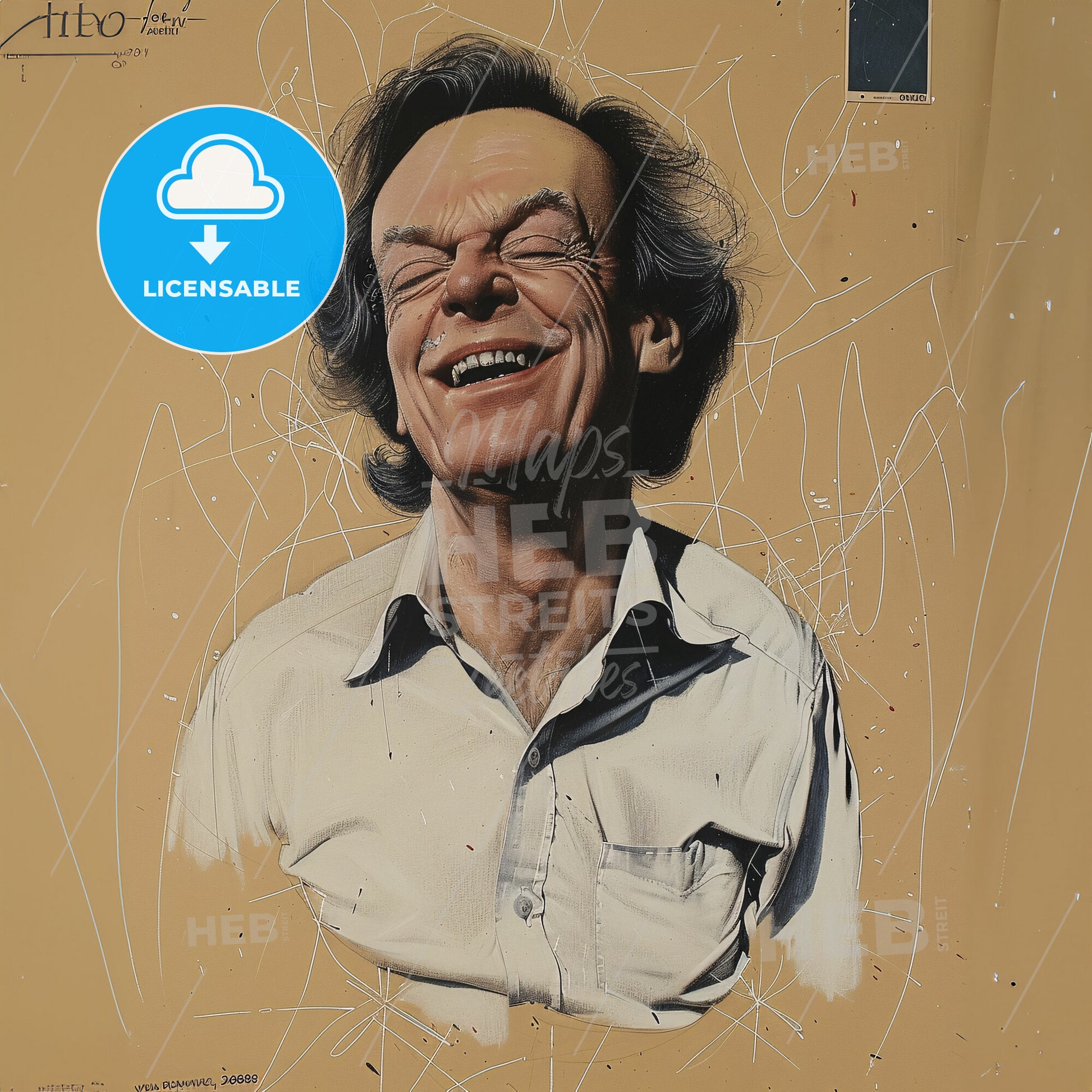 Richard Feynman, 1918 - 1988, American physicist - A Man With His Eyes Closed