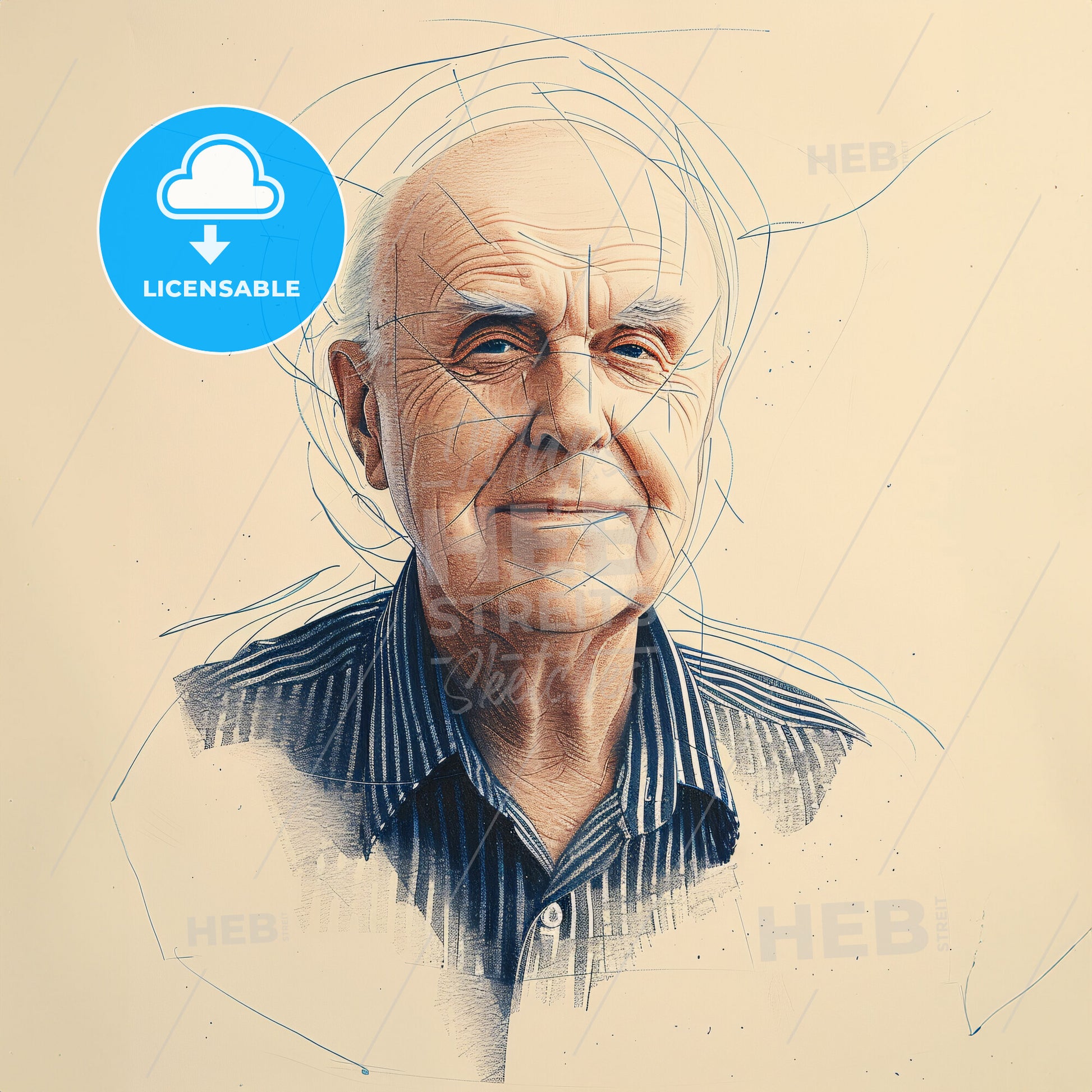 Richard Peery, Born: 1939, American real estate developer - A Man With A Drawing Of Lines