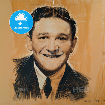 Richard Talmadge, 1892 - 1981, German-American stuntman and actor - A Man Smiling At The Camera