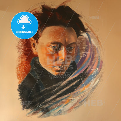 Robert Delaunay, 1885 - 1941, French painter - A Painting Of A Man