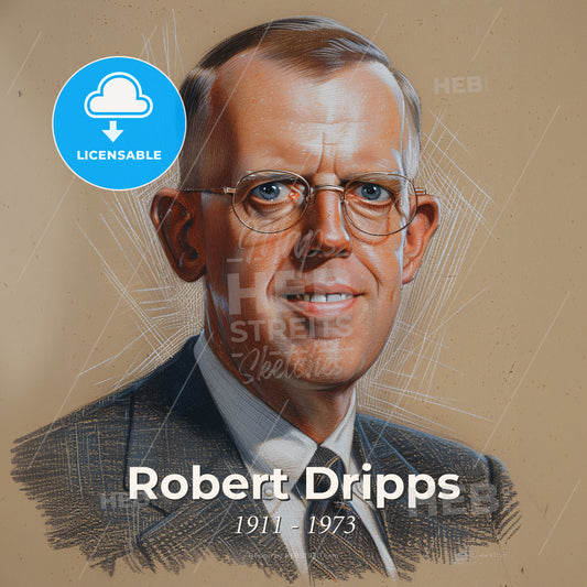 Robert Dripps, 1911 - 1973, American anesthesiologist - A Man Wearing Glasses And A Suit Print Template