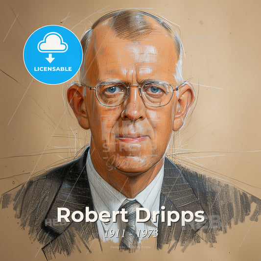 Robert Dripps, 1911 - 1973, American anesthesiologist - A Man Wearing Glasses And A Suit Print Template