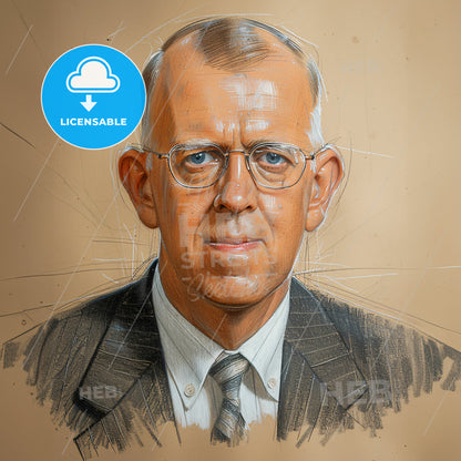 Robert Dripps, 1911 - 1973, American anesthesiologist - A Man Wearing Glasses And A Suit