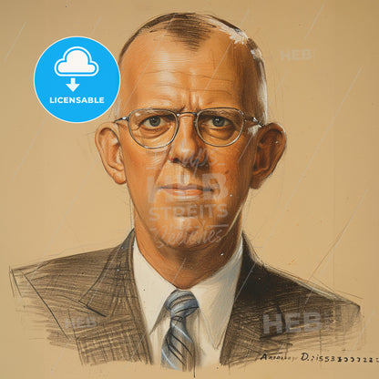 Robert Dripps, 1911 - 1973, American anesthesiologist - A Man Wearing Glasses And A Suit