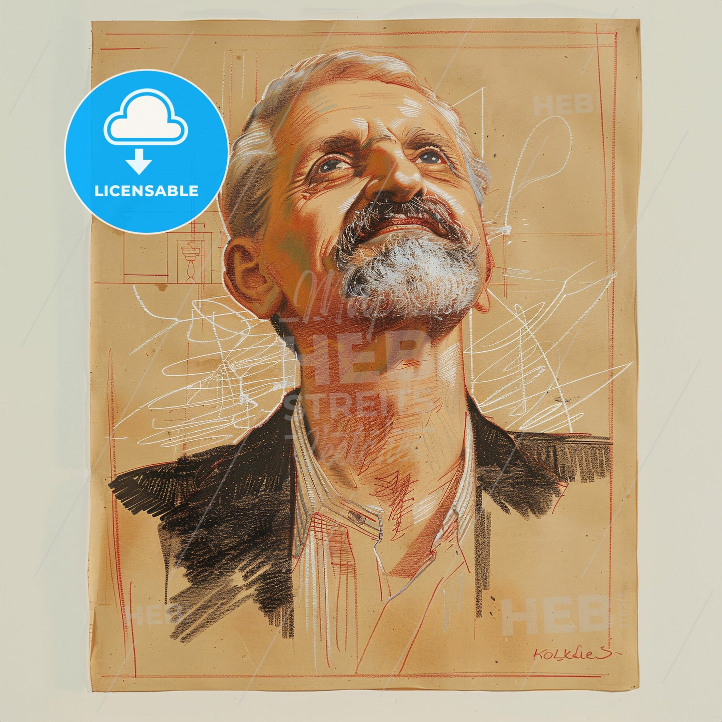 Robert Koldewey, 1855 - 1925, German archaeologist - A Drawing Of A Man