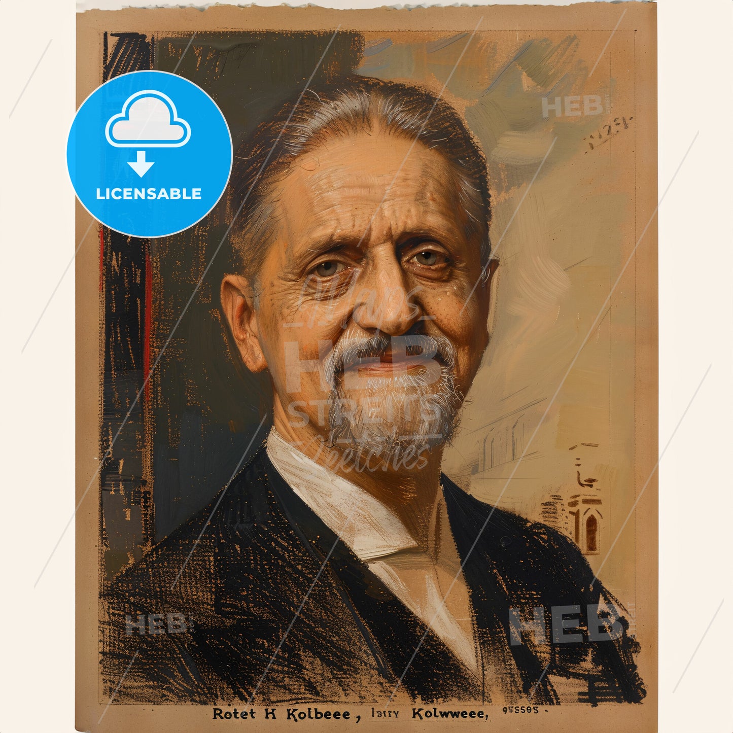 Robert Koldewey, 1855 - 1925, German archaeologist - A Painting Of A Man