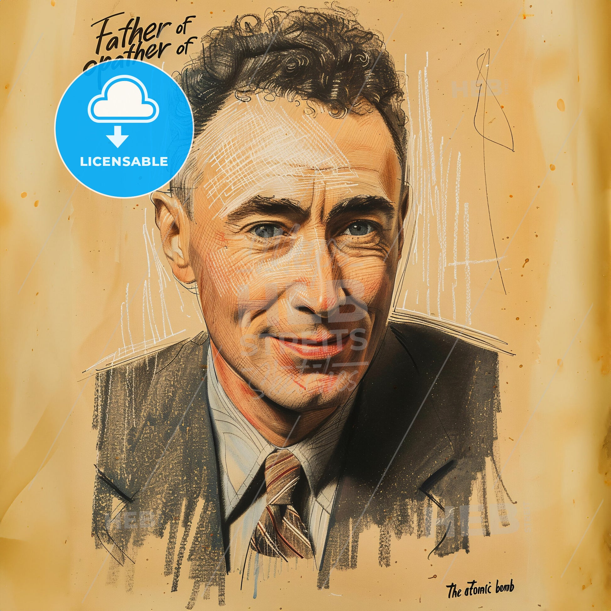 Robert Oppenheimer, 1904 - 1967, American physicist - A Man In A Suit