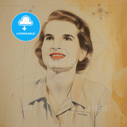 Rosalind Franklin, 1920 - 1958, British biophysicist - A Woman With Short Hair Wearing A White Shirt