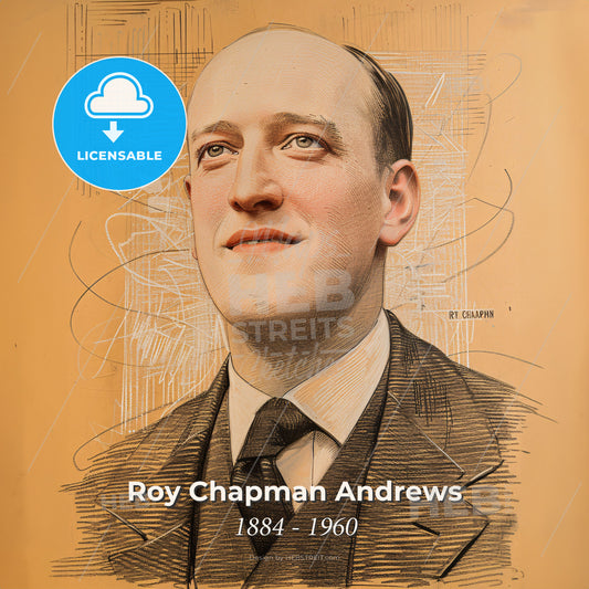 Roy Chapman Andrews, 1884 - 1960, American explorer - A Man In A Suit And Tie Print Template