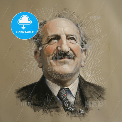 Samuel Untermyer, 1858 - 1940, American lawyer - A Drawing Of A Man