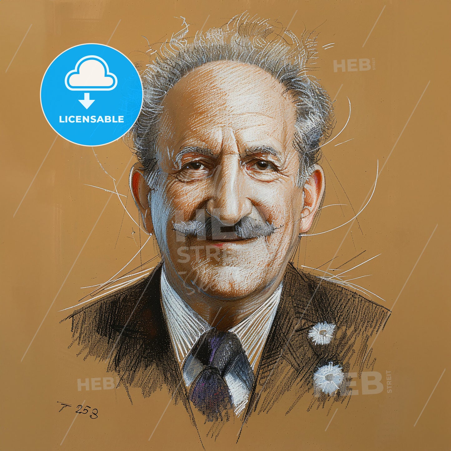 Samuel Untermyer, 1858 - 1940, American lawyer - A Drawing Of A Man