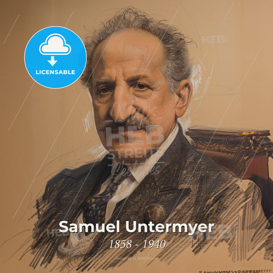 Samuel Untermyer, 1858 - 1940, American lawyer - A Man In A Suit Print Template