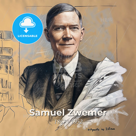 Samuel Zwemer, 1867 - 1952, American missionary - A Man In A Suit And Tie Print Template