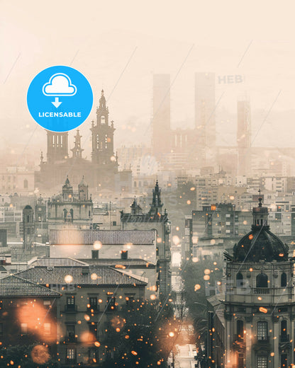 San Fernando Cityscape Art: Iconic Skyline and Architecture - A city with many buildings