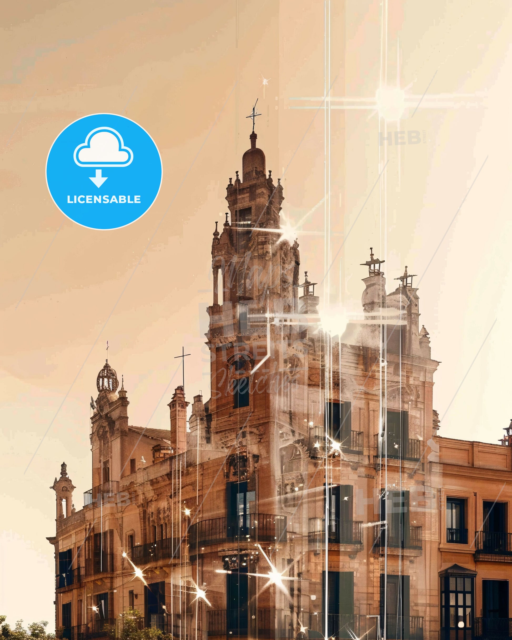 Sant Andreu de Palomar: City Skyline Meets Local Charm - A building with a tower