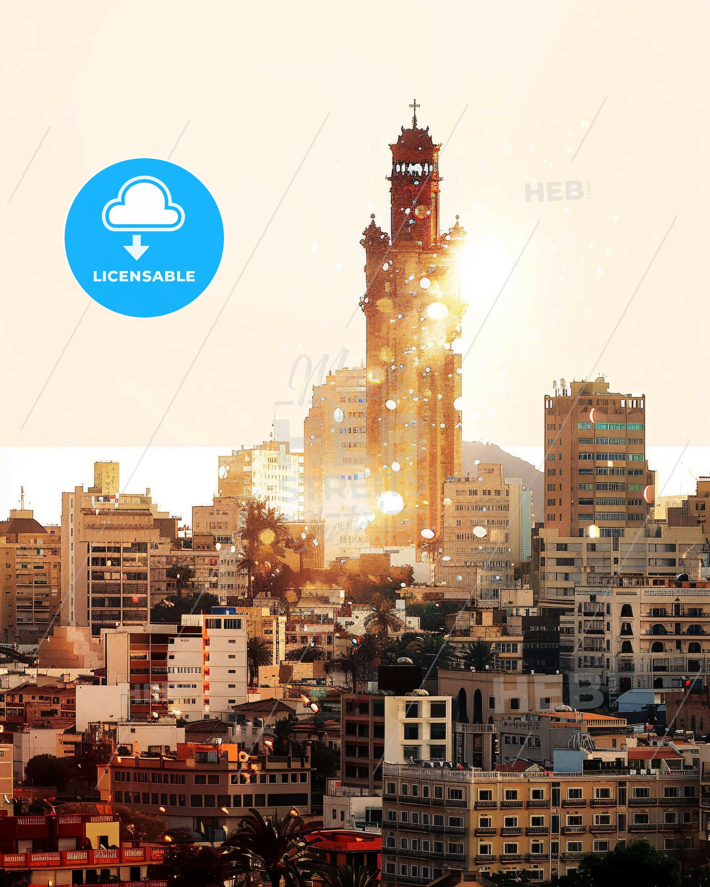 Santa Cruz de Tenerife Skyline Extravaganza - A city with a tall tower