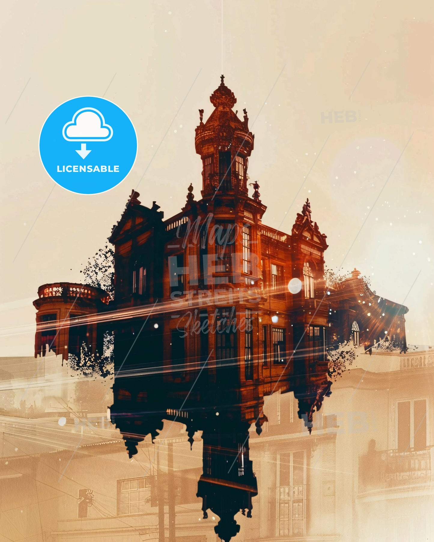 Santa Teresa Skyline Urban Sparkle Delight - A building with a tower