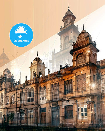 Sargodha: Tradition and Future United - A building with a tower