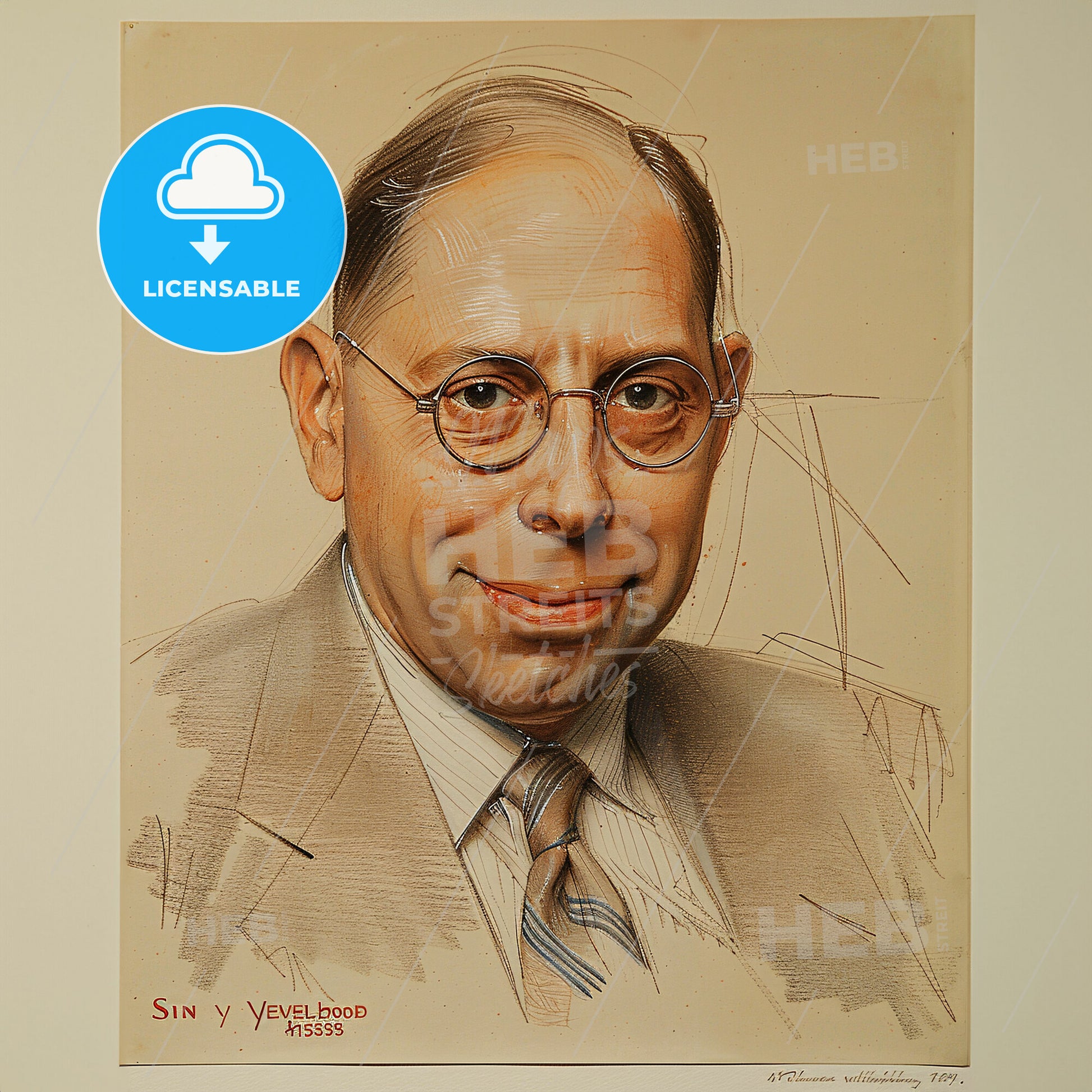Sidney Weinberg, 1891 - 1969, American investment banker - A Portrait Of A Man