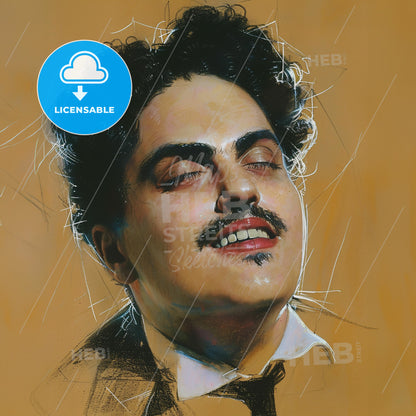 Silvestre Revueltas, 1899 - 1940, Mexican composer - A Man With His Eyes Closed