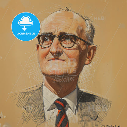 Sir Ivan Magill, 1888 - 1986, British anesthesiologist - A Man Wearing Glasses And A Suit