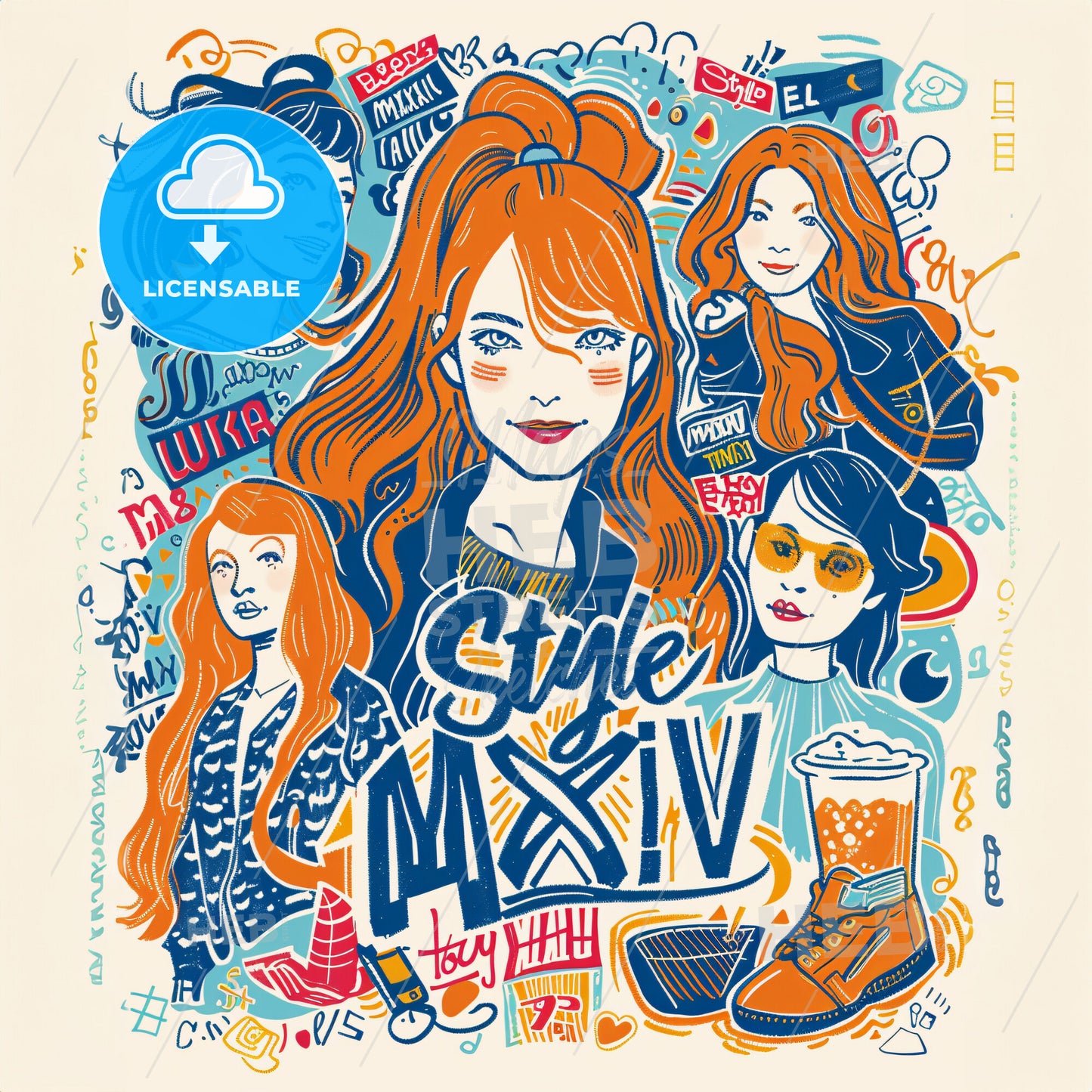 A Group Of Women With Different Hair Styles