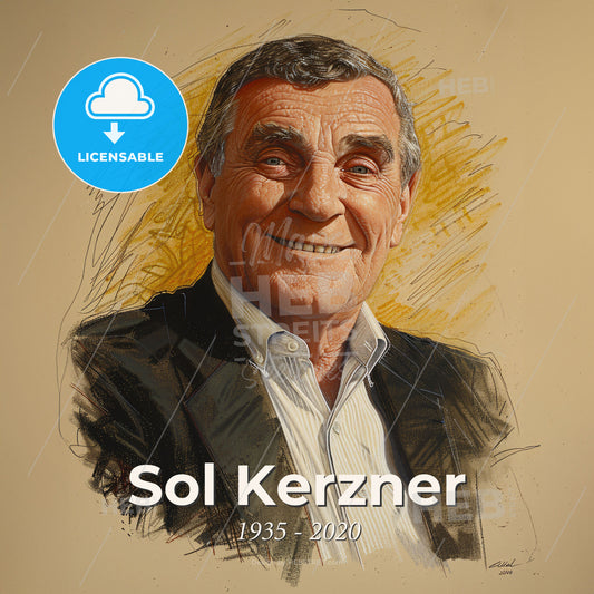 Sol Kerzner, 1935 - 2020, South African hotelier - A Man Smiling At The Camera Print Template