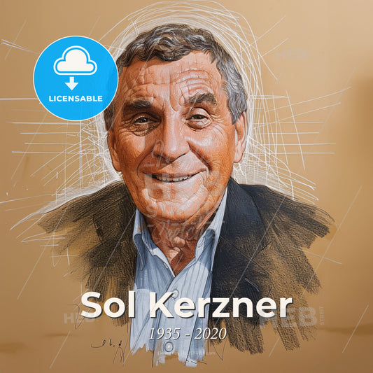 Sol Kerzner, 1935 - 2020, South African hotelier - A Man Smiling At The Camera Print Template
