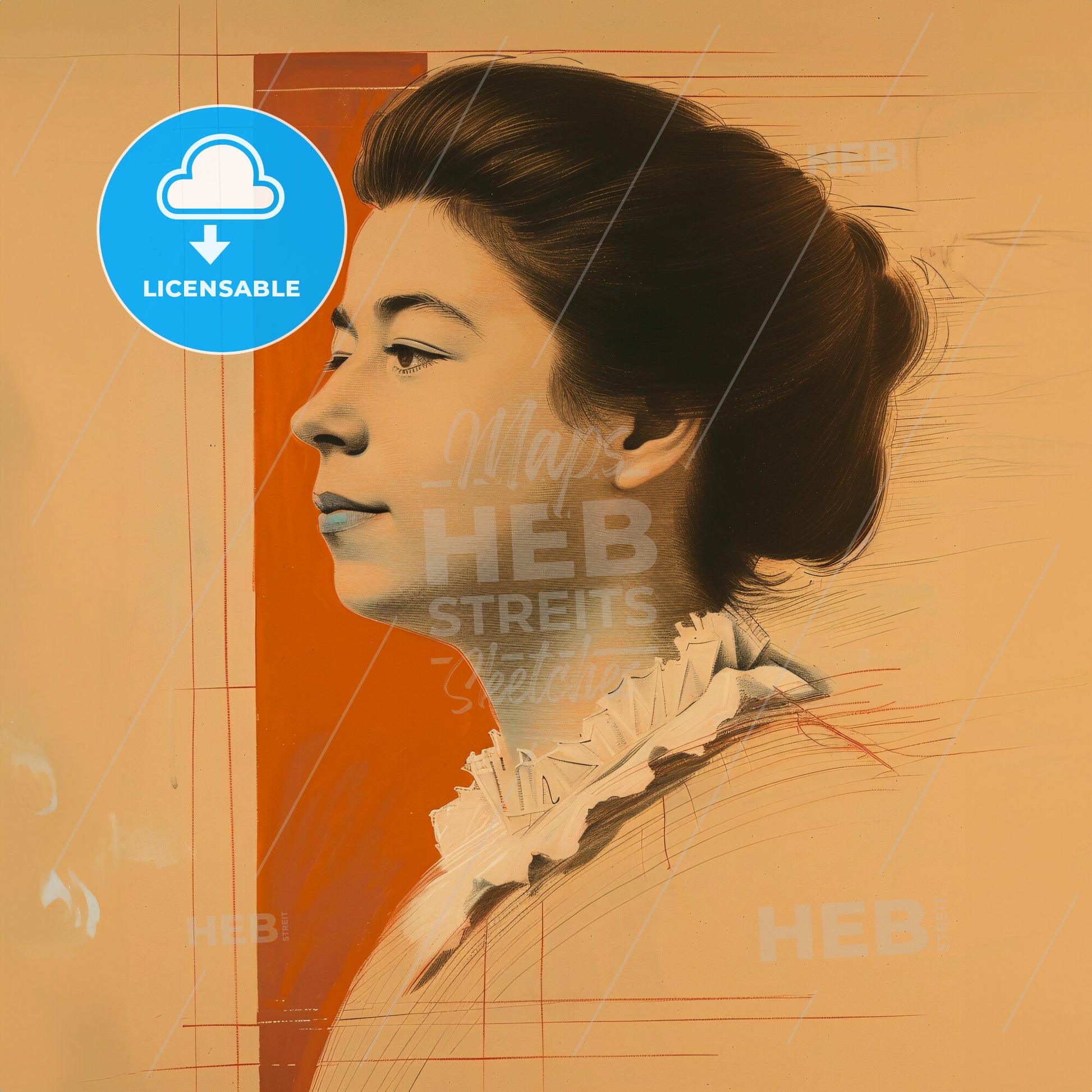 Sonia Delaunay, 1885 - 1979, French-Ukrainian artist - A Woman In A White Shirt