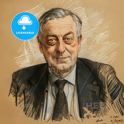 Stuart Piggott, 1910 - 1996, British archaeologist - A Man In A Suit And Tie