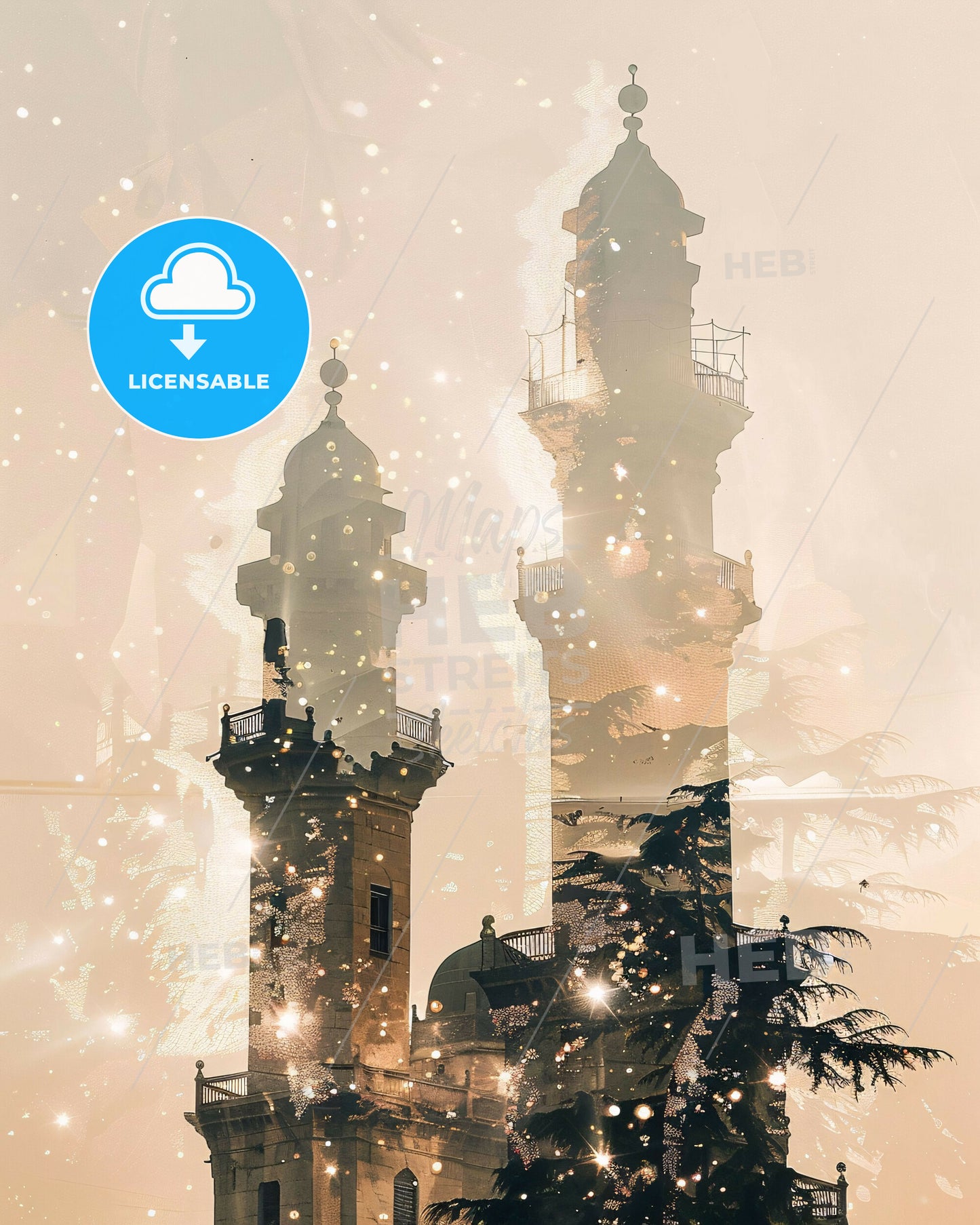 Tartus, Syria: Lights of the East - A double exposure of a building