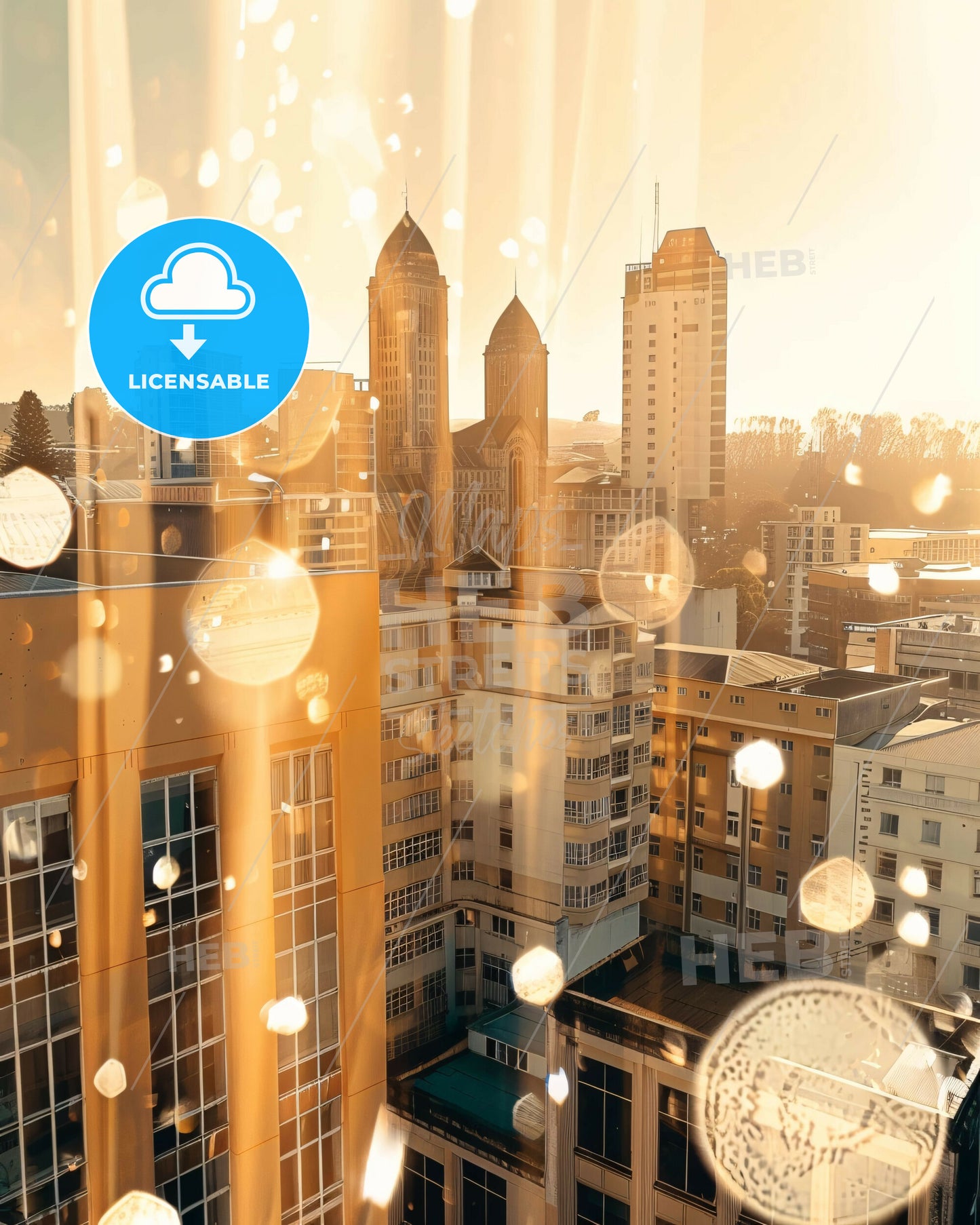 Tauranga: Captivating City Skyline Double Exposure - A city with many buildings