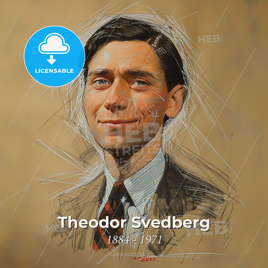 Theodor Svedberg, 1884 - 1971, Swedish chemist - A Man In A Suit And Tie Print Template
