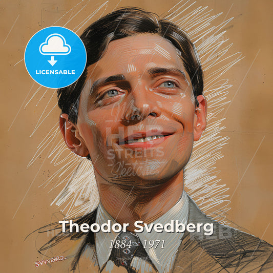 Theodor Svedberg, 1884 - 1971, Swedish chemist - A Man In A Suit And Tie Print Template