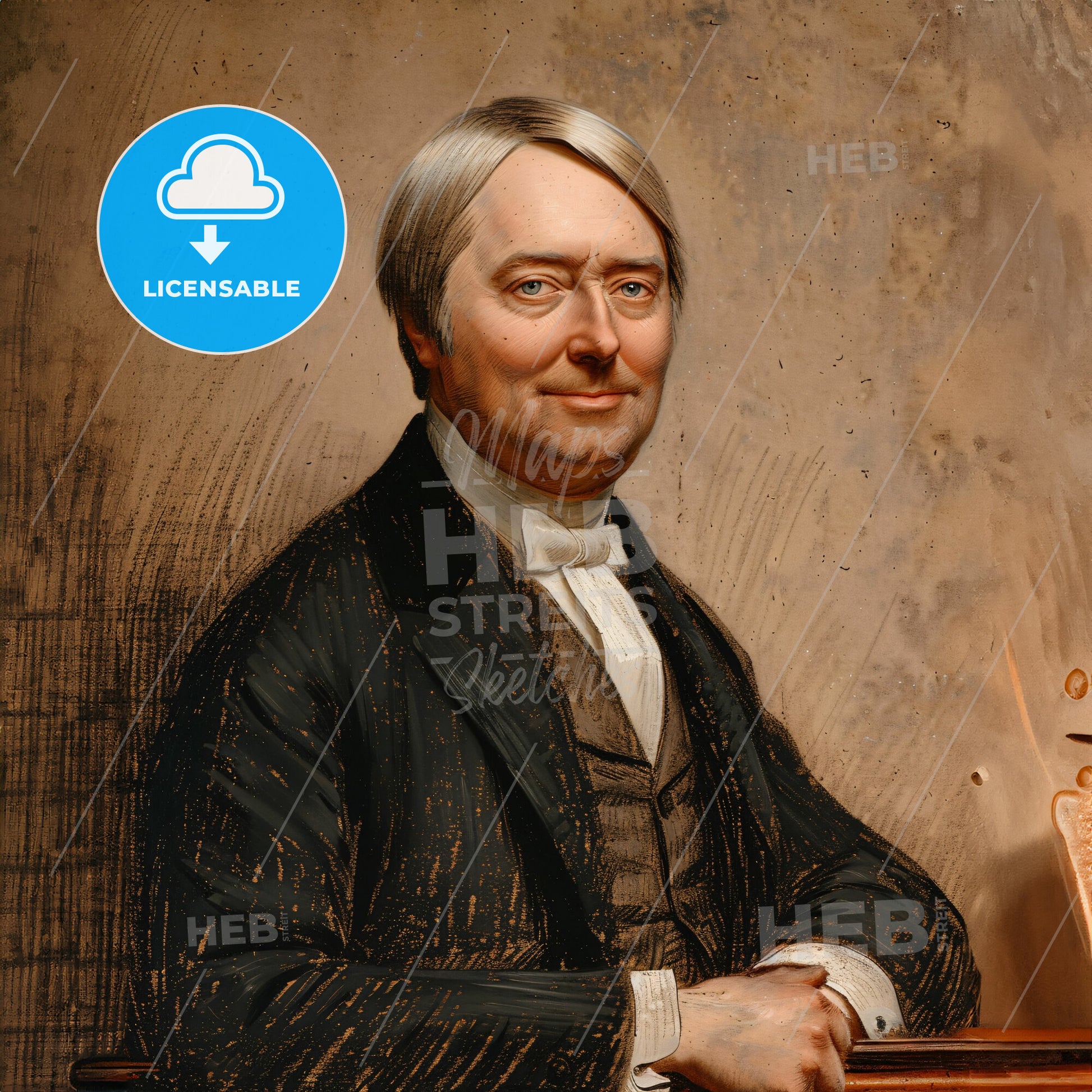 Thomas Alexander Scott, 1823 - 1881, American railway executive - A Man In A Suit