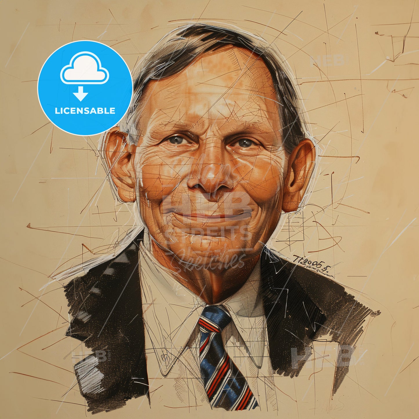 Thomas Boulton, 1925 - 1995, British anesthesiologist - A Man In A Suit And Tie