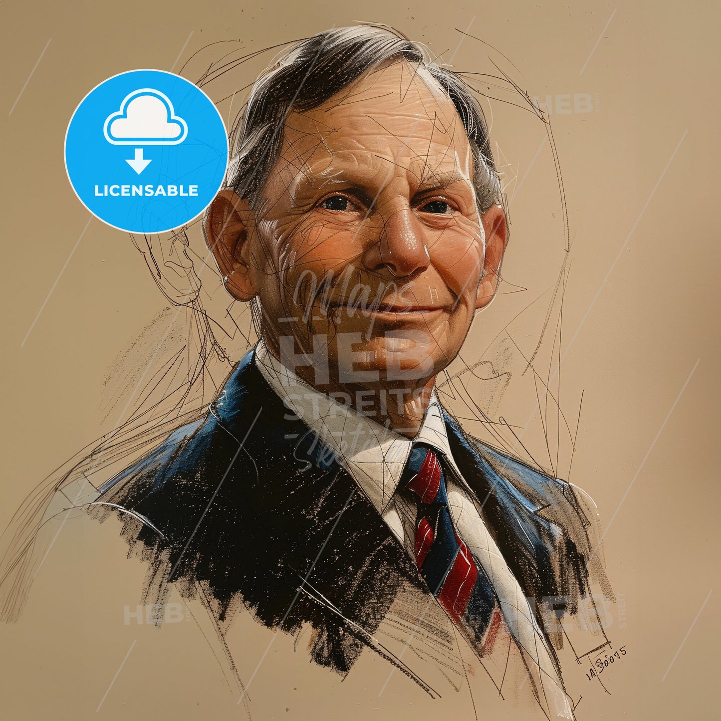 Thomas Boulton, 1925 - 1995, British anesthesiologist - A Man In A Suit And Tie