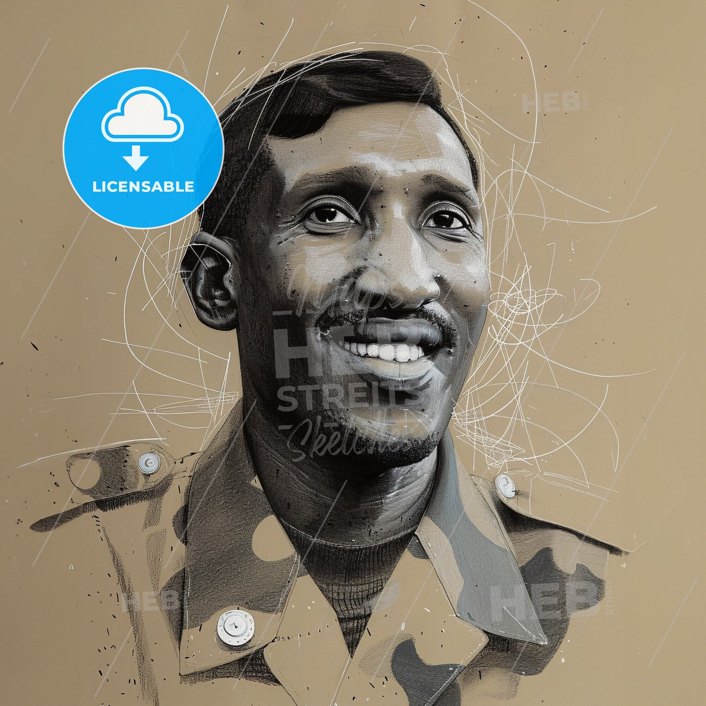 Thomas Sankara, 1949 - 1987, Burkinabé revolutionary leader - A Man In A Military Uniform