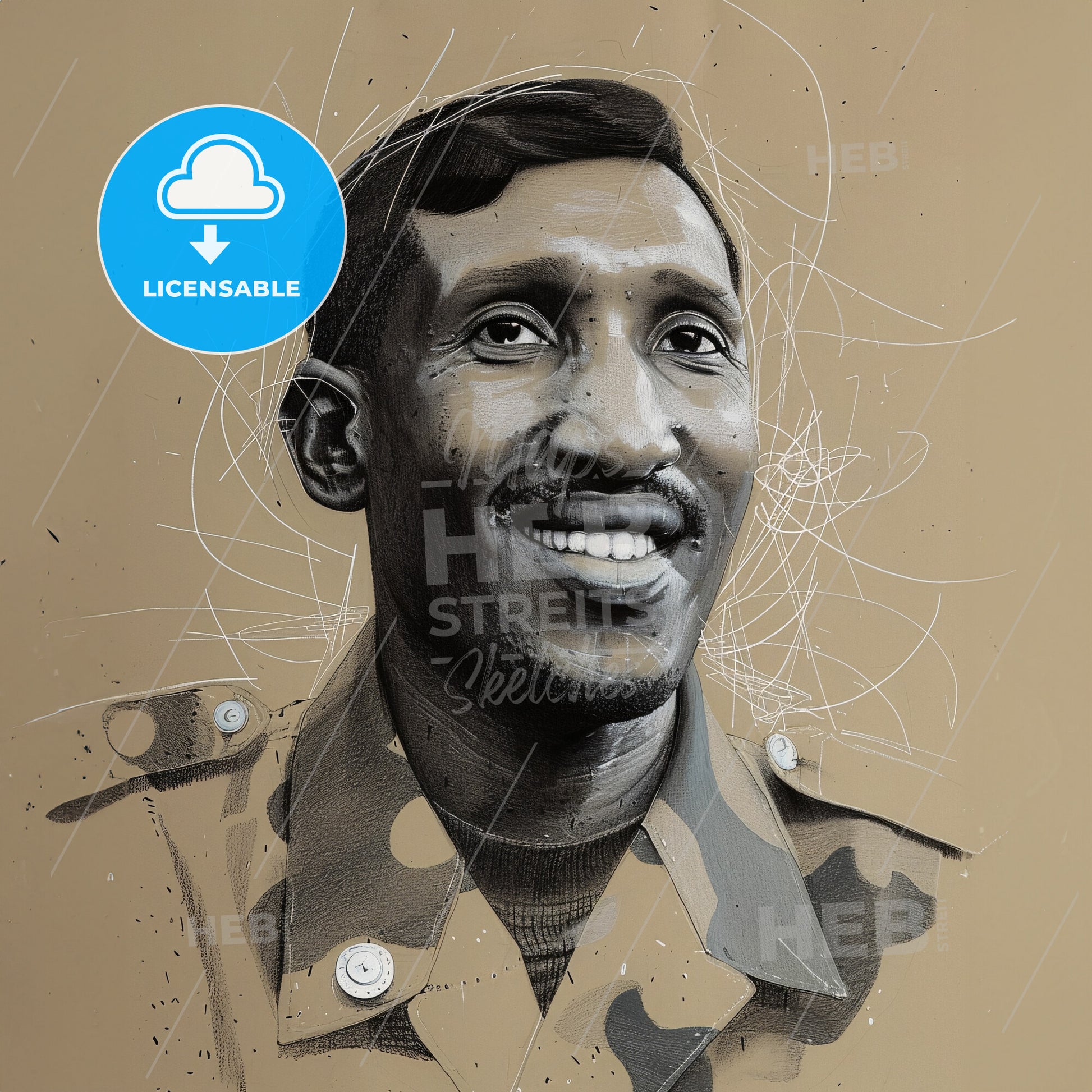 Thomas Sankara, 1949 - 1987, Burkinabé revolutionary leader - A Man In A Military Uniform