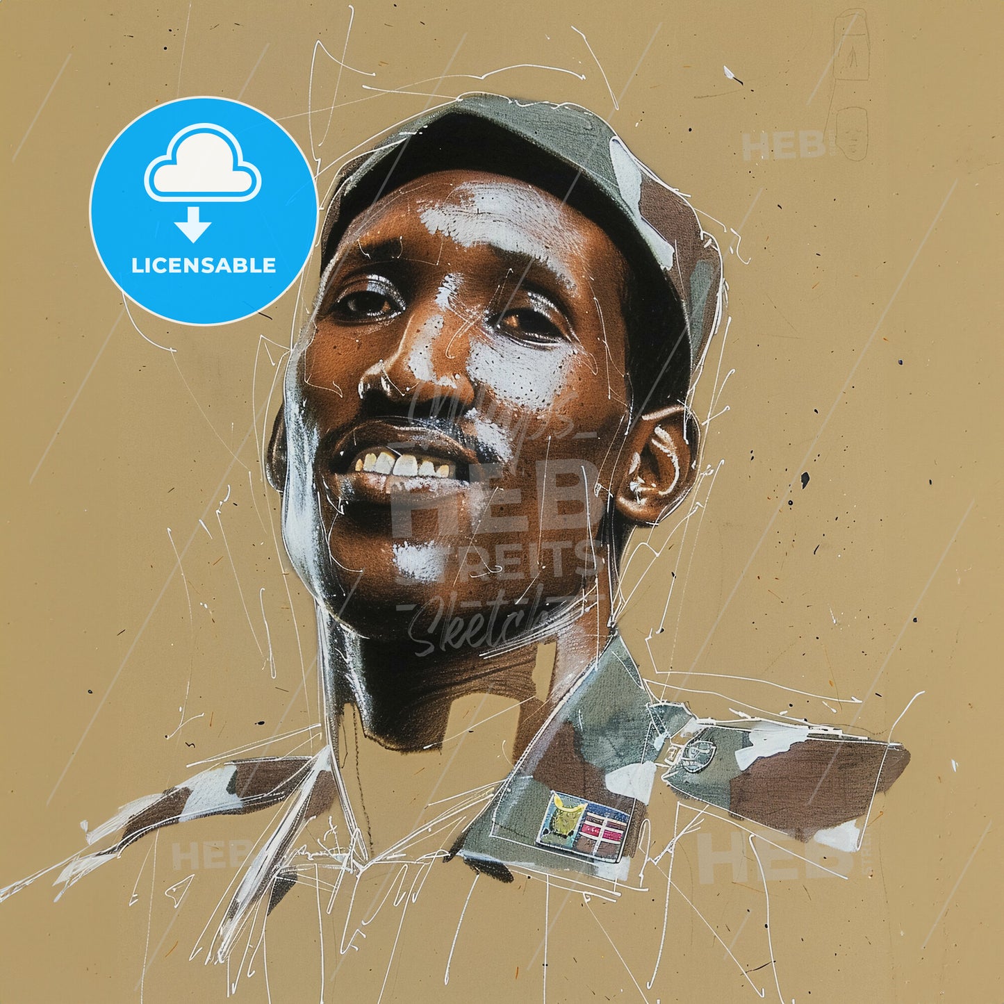 Thomas Sankara, 1949 - 1987, Burkinabé revolutionary leader - A Man In A Military Uniform