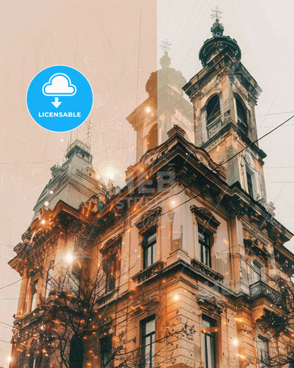 TimiÈ™oara City Skyline Art Poster - A building with a tower