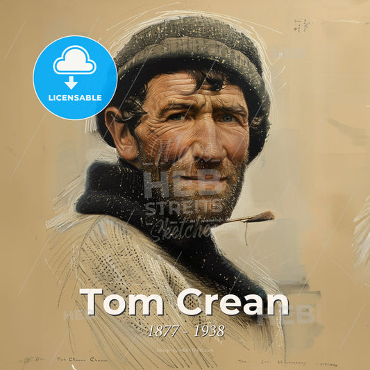 Tom Crean, 1877 - 1938, Irish explorer - A Man Wearing A Hat Print Template