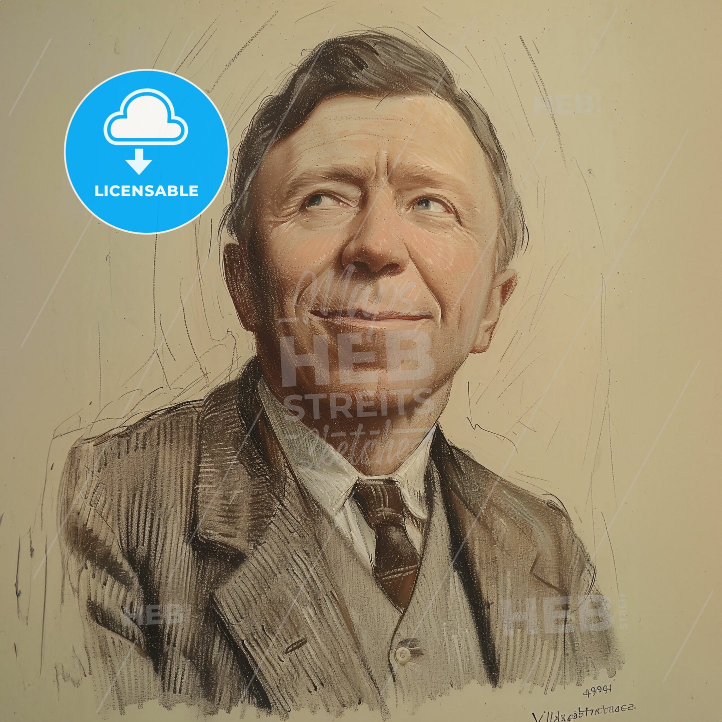 Vilhjalmur Stefansson, 1879 - 1962, Canadian-American explorer - A Drawing Of A Man