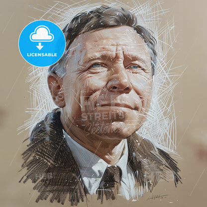 Vilhjalmur Stefansson, 1879 - 1962, Canadian-American explorer - A Drawing Of A Man